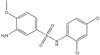 3-amino-N-(2,4-dichlorophenyl)-4-methoxybenzene-1-sulfonamide 结构式