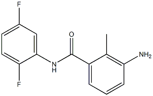 3-amino-N-(2,5-difluorophenyl)-2-methylbenzamide 结构式