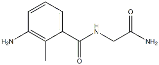 3-amino-N-(2-amino-2-oxoethyl)-2-methylbenzamide 结构式