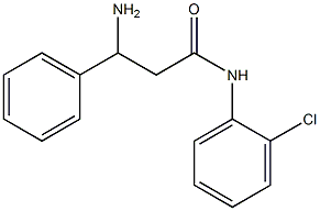 3-amino-N-(2-chlorophenyl)-3-phenylpropanamide 结构式