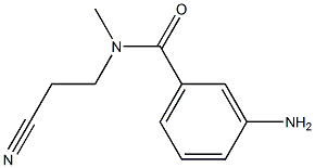 3-amino-N-(2-cyanoethyl)-N-methylbenzamide 结构式