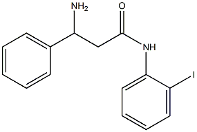 3-amino-N-(2-iodophenyl)-3-phenylpropanamide 结构式