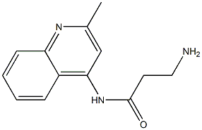 3-amino-N-(2-methylquinolin-4-yl)propanamide 结构式