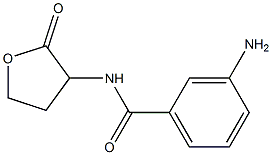 3-amino-N-(2-oxooxolan-3-yl)benzamide 结构式