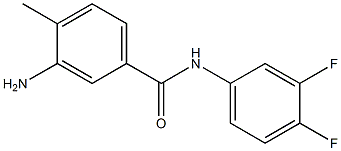 3-amino-N-(3,4-difluorophenyl)-4-methylbenzamide 结构式