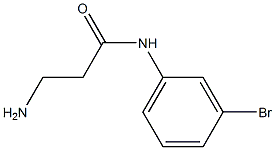 3-amino-N-(3-bromophenyl)propanamide 结构式