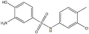 3-amino-N-(3-chloro-4-methylphenyl)-4-hydroxybenzene-1-sulfonamide 结构式