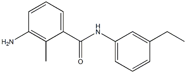 3-amino-N-(3-ethylphenyl)-2-methylbenzamide 结构式