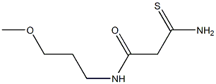 3-amino-N-(3-methoxypropyl)-3-thioxopropanamide 结构式