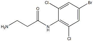 3-amino-N-(4-bromo-2,6-dichlorophenyl)propanamide 结构式