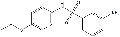 3-amino-N-(4-ethoxyphenyl)benzene-1-sulfonamide 结构式