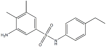 3-amino-N-(4-ethylphenyl)-4,5-dimethylbenzene-1-sulfonamide 结构式