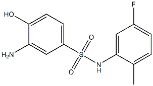 3-amino-N-(5-fluoro-2-methylphenyl)-4-hydroxybenzene-1-sulfonamide 结构式