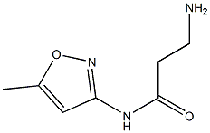 3-amino-N-(5-methylisoxazol-3-yl)propanamide 结构式