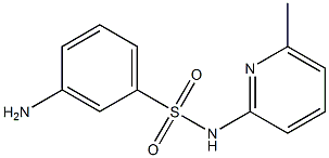 3-amino-N-(6-methylpyridin-2-yl)benzene-1-sulfonamide 结构式