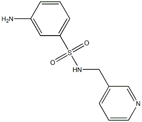 3-amino-N-(pyridin-3-ylmethyl)benzene-1-sulfonamide 结构式