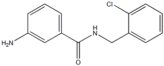 3-amino-N-[(2-chlorophenyl)methyl]benzamide 结构式