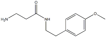 3-amino-N-[2-(4-methoxyphenyl)ethyl]propanamide 结构式