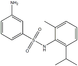 3-amino-N-[2-methyl-6-(propan-2-yl)phenyl]benzene-1-sulfonamide 结构式