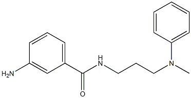 3-amino-N-{3-[methyl(phenyl)amino]propyl}benzamide 结构式