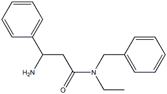 3-amino-N-benzyl-N-ethyl-3-phenylpropanamide 结构式