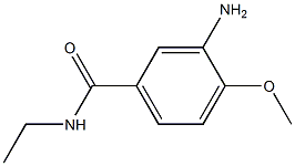 3-amino-N-ethyl-4-methoxybenzamide 结构式