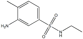 3-amino-N-ethyl-4-methylbenzene-1-sulfonamide 结构式