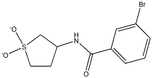 3-bromo-N-(1,1-dioxidotetrahydrothien-3-yl)benzamide 结构式
