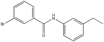 3-bromo-N-(3-ethylphenyl)benzamide 结构式