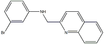 3-bromo-N-(quinolin-2-ylmethyl)aniline 结构式
