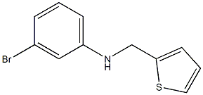 3-bromo-N-(thiophen-2-ylmethyl)aniline 结构式