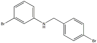 3-bromo-N-[(4-bromophenyl)methyl]aniline 结构式