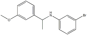 3-bromo-N-[1-(3-methoxyphenyl)ethyl]aniline 结构式