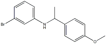 3-bromo-N-[1-(4-methoxyphenyl)ethyl]aniline 结构式