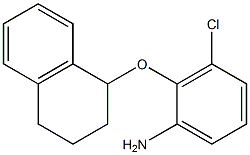 3-chloro-2-(1,2,3,4-tetrahydronaphthalen-1-yloxy)aniline 结构式