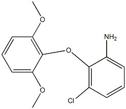 3-chloro-2-(2,6-dimethoxyphenoxy)aniline 结构式