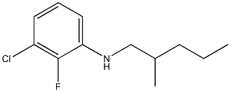 3-chloro-2-fluoro-N-(2-methylpentyl)aniline 结构式