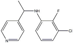 3-chloro-2-fluoro-N-[1-(pyridin-4-yl)ethyl]aniline 结构式
