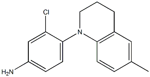 3-chloro-4-(6-methyl-1,2,3,4-tetrahydroquinolin-1-yl)aniline 结构式