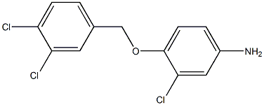 3-chloro-4-[(3,4-dichlorophenyl)methoxy]aniline 结构式