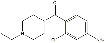 3-chloro-4-[(4-ethylpiperazin-1-yl)carbonyl]aniline 结构式