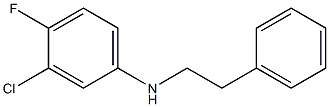 3-chloro-4-fluoro-N-(2-phenylethyl)aniline 结构式