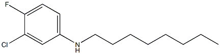 3-chloro-4-fluoro-N-octylaniline 结构式