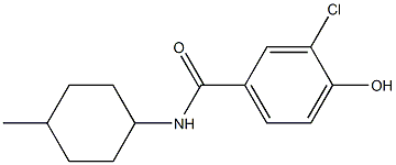 3-chloro-4-hydroxy-N-(4-methylcyclohexyl)benzamide 结构式
