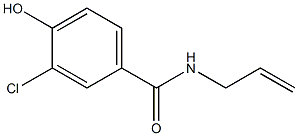 3-chloro-4-hydroxy-N-(prop-2-en-1-yl)benzamide 结构式