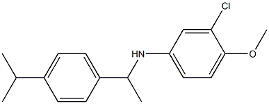 3-chloro-4-methoxy-N-{1-[4-(propan-2-yl)phenyl]ethyl}aniline 结构式
