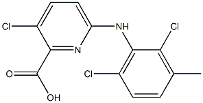 3-chloro-6-[(2,6-dichloro-3-methylphenyl)amino]pyridine-2-carboxylic acid 结构式