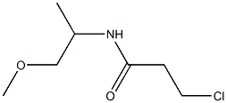 3-chloro-N-(1-methoxypropan-2-yl)propanamide 结构式