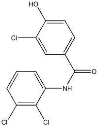 3-chloro-N-(2,3-dichlorophenyl)-4-hydroxybenzamide 结构式