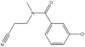 3-chloro-N-(2-cyanoethyl)-N-methylbenzamide 结构式